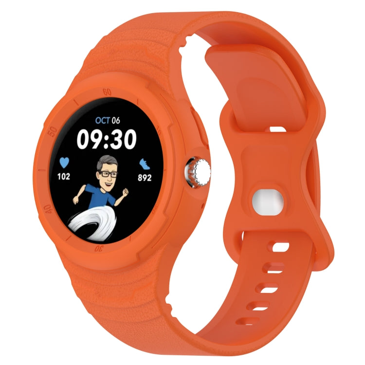 สายรัดนาฬิกาซิลิโคนลายหนังแบบบูรณาการ สำหรับ Google Pixel Watch