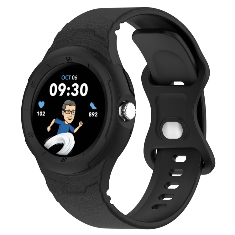 สายรัดนาฬิกาซิลิโคนลายหนังแบบบูรณาการ สำหรับ Google Pixel Watch