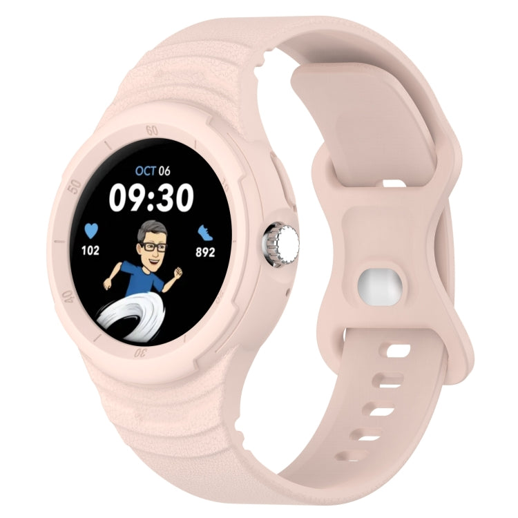 สายรัดนาฬิกาซิลิโคนลายหนังแบบบูรณาการ สำหรับ Google Pixel Watch