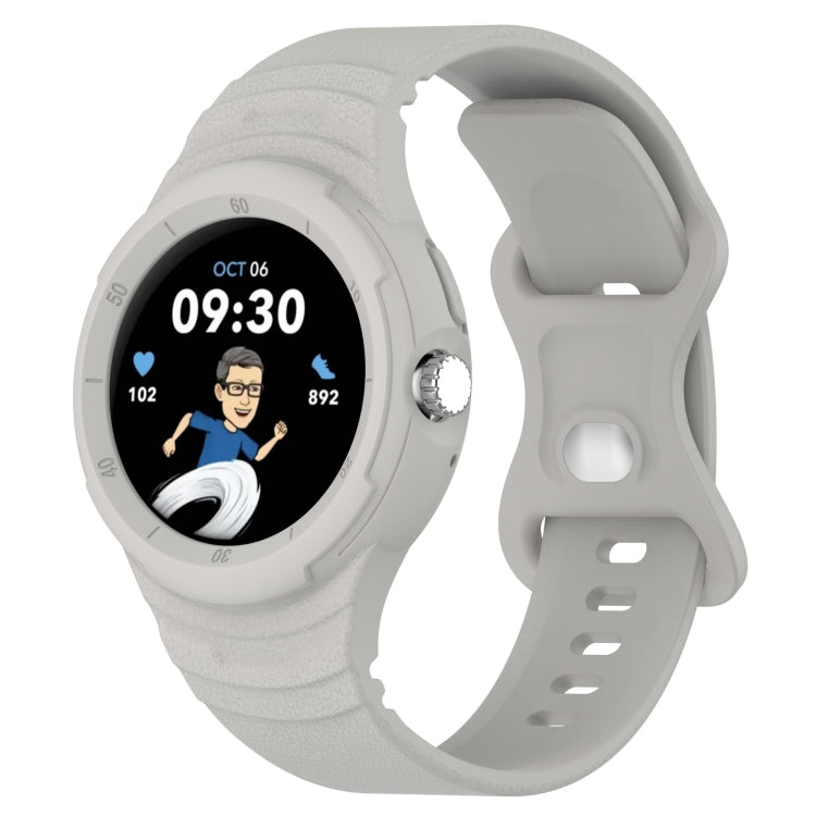 สายรัดนาฬิกาซิลิโคนลายหนังแบบบูรณาการ สำหรับ Google Pixel Watch