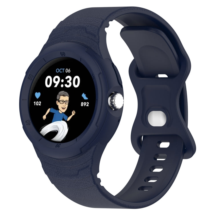 สายรัดนาฬิกาซิลิโคนลายหนังแบบบูรณาการ สำหรับ Google Pixel Watch
