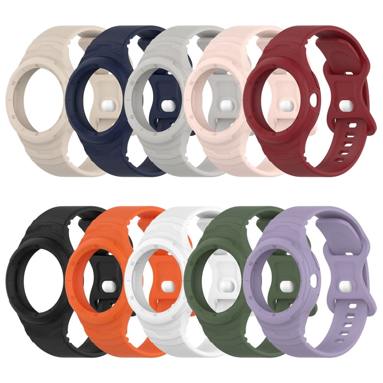 สายรัดนาฬิกาซิลิโคนลายหนังแบบบูรณาการ สำหรับ Google Pixel Watch