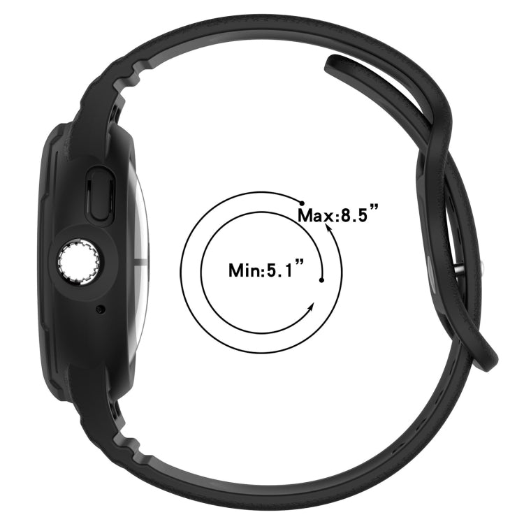 สายรัดนาฬิกาซิลิโคนลายหนังแบบบูรณาการ สำหรับ Google Pixel Watch