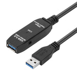 สายต่อขยาย USB 3.0 ตัวผู้ไปตัวเมีย ความเร็วสูง ความยาว 10 ม.