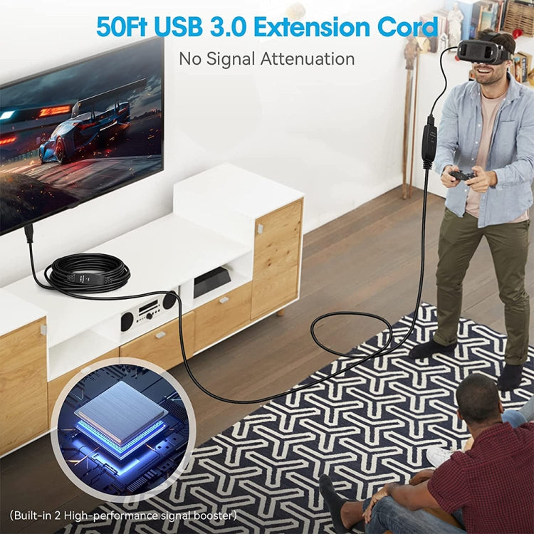 สายต่อขยาย USB 3.0 ตัวผู้ไปตัวเมีย ความเร็วสูง ความยาว 10 ม.