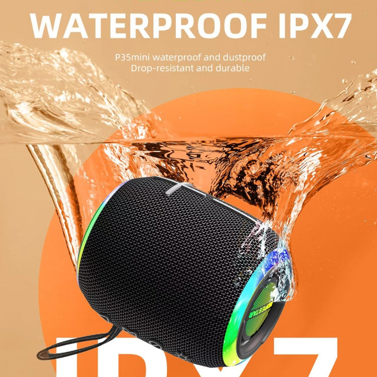 ลำโพงบลูทูธไร้สายกันน้ำ IPX7 พกพา 10W HOPESTAR P35 mini