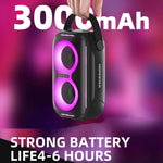ลำโพงบลูทูธพกพา HOPESTAR Party200 mini Tone Pulse พร้อมไฟ RGB, Party200 mini