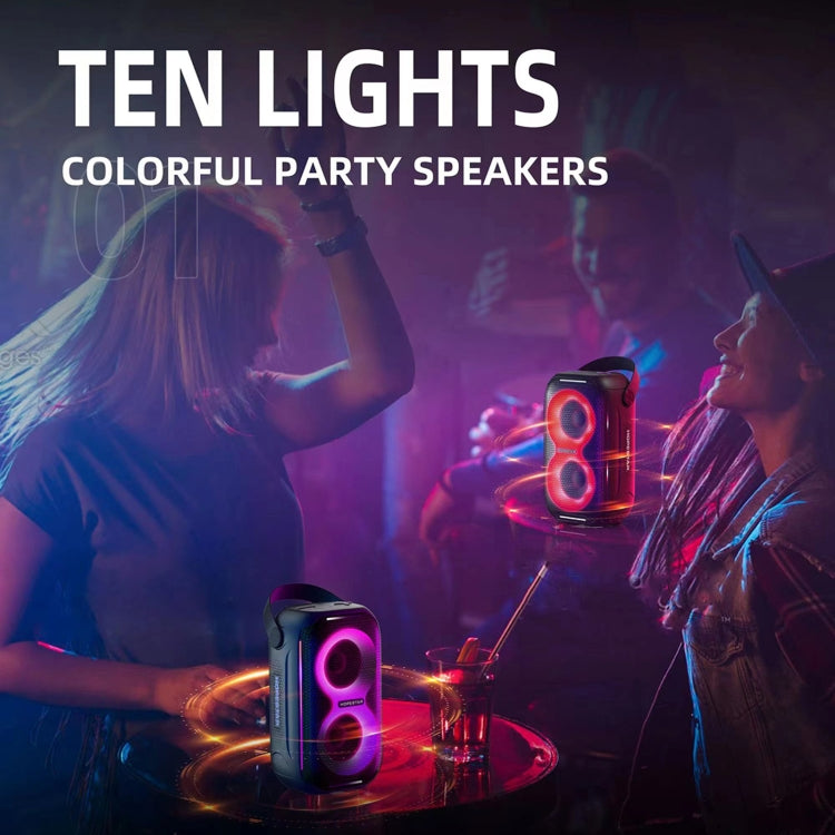 ลำโพงบลูทูธพกพา HOPESTAR Party200 mini Tone Pulse พร้อมไฟ RGB, Party200 mini