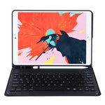 T07BB สำหรับ iPad 9.7 นิ้ว / iPad Pro 9.7 นิ้ว / iPad Air 2 / Air (2018 & 2017) เคสป้องกันคีย์บอร์ดบลูทูธ TPU สีลูกกวาดบางพิเศษ พร้อมขาตั้งและช่องใส่ปากกา สำหรับ iPad 9.7 นิ้ว