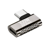อะแดปเตอร์ Type-C ตัวผู้เป็นตัวเมีย 100W 20Gbps อัลลอยสังกะสี แบบงอด้านข้าง, แบบมุมตั้งฉาก, แบบงอกลาง, แบบตรง