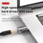 อะแดปเตอร์ Type-C ตัวเมียเป็น USB 3.0 ตัวผู้ 120W อัลลอยสังกะสี แบบตรง