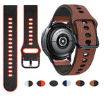 Universal TPU Litchi Texture Leather Watch Band, 20mm, 22mm