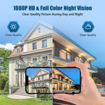 DP27 กล้อง WiFi รูปนาฬิกา 1080P เสียบปลั๊ก รองรับเสียงสองทางและตรวจสอบผ่านมือถือ ปลั๊ก US, ปลั๊ก EU