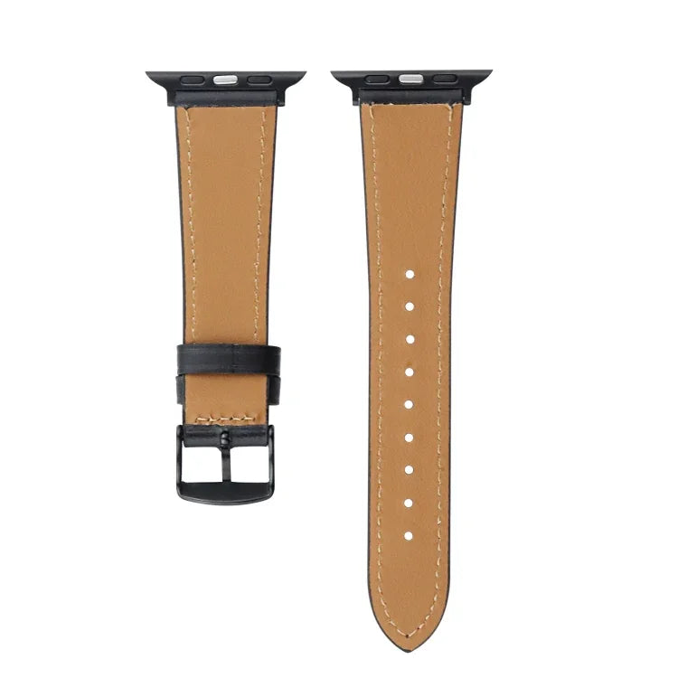 สายรัดนาฬิกาหนังแท้ Crazy Horse สำหรับ Apple Watch Series 8&7 41มม. / SE 2&6&SE&5&4 40มม. สำหรับ Apple Watch Ultra 49มม. / Series 8&7 45มม. / SE 2&6&SE&5&4 44มม.