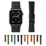 สายรัดนาฬิกาหนังแท้ Crazy Horse สำหรับ Apple Watch Series 8&7 41มม. / SE 2&6&SE&5&4 40มม. สำหรับ Apple Watch Ultra 49มม. / Series 8&7 45มม. / SE 2&6&SE&5&4 44มม.