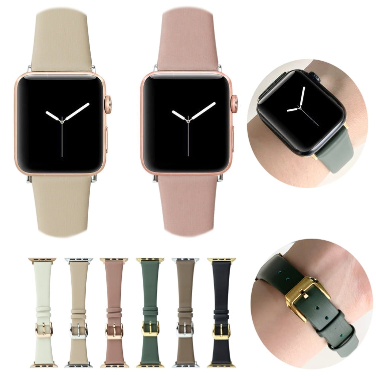 สายรัดนาฬิกาหนังไหม สำหรับ Apple Watch Series 8&7 41มม. / SE 2&6&SE&5&4 40มม. สำหรับ Apple Watch Ultra 49มม. / Series 8&7 45มม. / SE 2&6&SE&5&4 44มม.