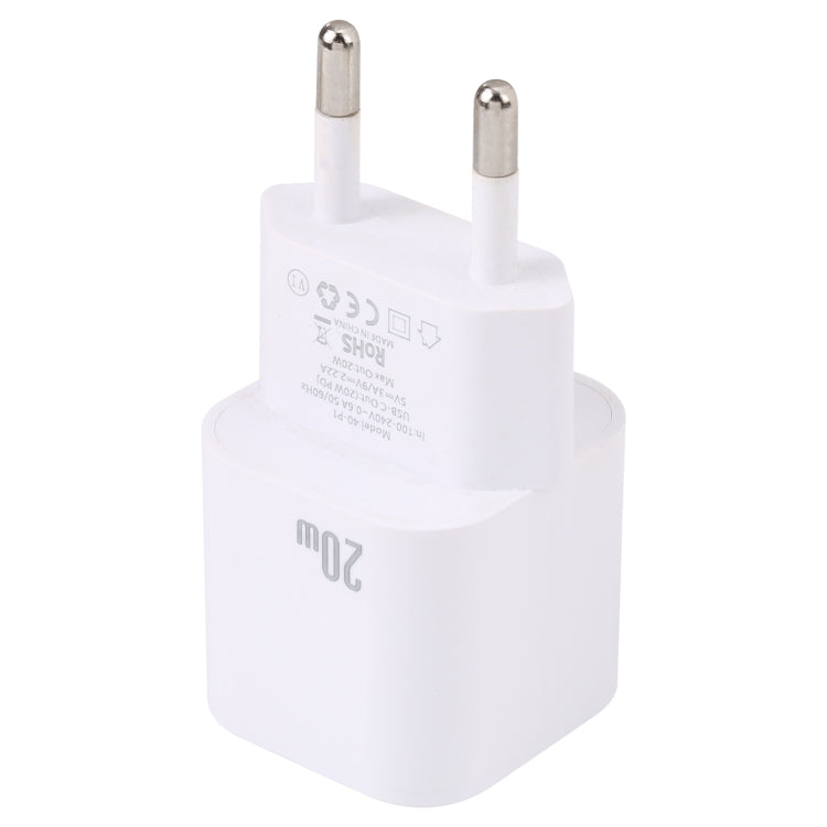 ที่ชาร์จเร็ว 20W PD USB-C/Type-C, สเปค: ปลั๊ก EU, ปลั๊ก EU