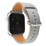 สายรัดนาฬิกาหนังแท้สีพื้น สำหรับ Apple Watch Series 7 ขนาด 41 มม. / 6 & SE & 5 & 4 ขนาด 40 มม. / 3 & 2 & 1 ขนาด 38 มม. สำหรับ Apple Watch Series 7 ขนาด 45 มม. / 6 & SE & 5 & 4 ขนาด 44 มม. / 3 & 2 & 1 ขนาด 42 มม.