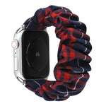 สายผ้าลายดอกไม้ลายสก็อต สำหรับ Apple Watch Ultra ขนาด 49 มม. / Series 8&7 ขนาด 45 มม. / SE 2&6&SE&5&4 ขนาด 44 มม. / 3&2&1 ขนาด 42 มม. สำหรับ Apple Watch Series 8&7 ขนาด 41 มม. / SE 2&6&SE&5&4 ขนาด 40 มม. / 3&2&1 ขนาด 38 มม.
