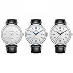นาฬิกาผู้ชายธุรกิจมัลติฟังก์ชัน NORTH EDGE AMOY กันน้ำ สายหนัง นาฬิกาเครื่องกล