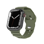 สายรัดนาฬิกาซิลิโคนสำหรับกีฬา สำหรับ Apple Watch Series 8&7 41มม. สำหรับ Apple Watch Series 8&7 45มม.
