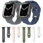 สายรัดนาฬิกาซิลิโคนสำหรับกีฬา สำหรับ Apple Watch Series 8&7 41มม. สำหรับ Apple Watch Series 8&7 45มม.