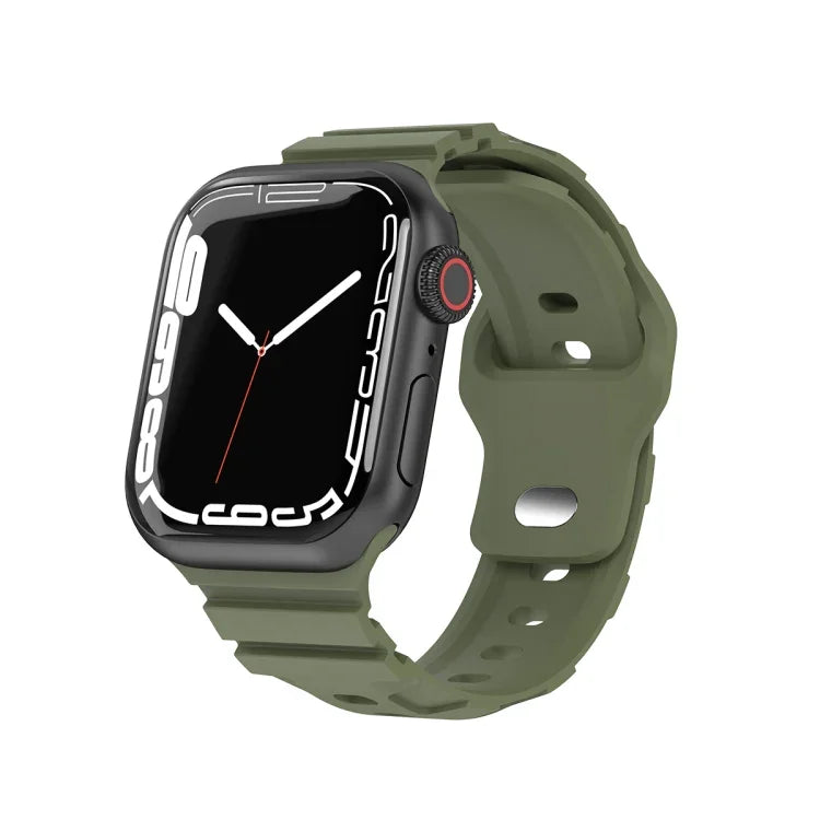 สายรัดนาฬิกาซิลิโคนสำหรับกีฬา สำหรับ Apple Watch Series 8&7 41มม. สำหรับ Apple Watch Series 8&7 45มม.