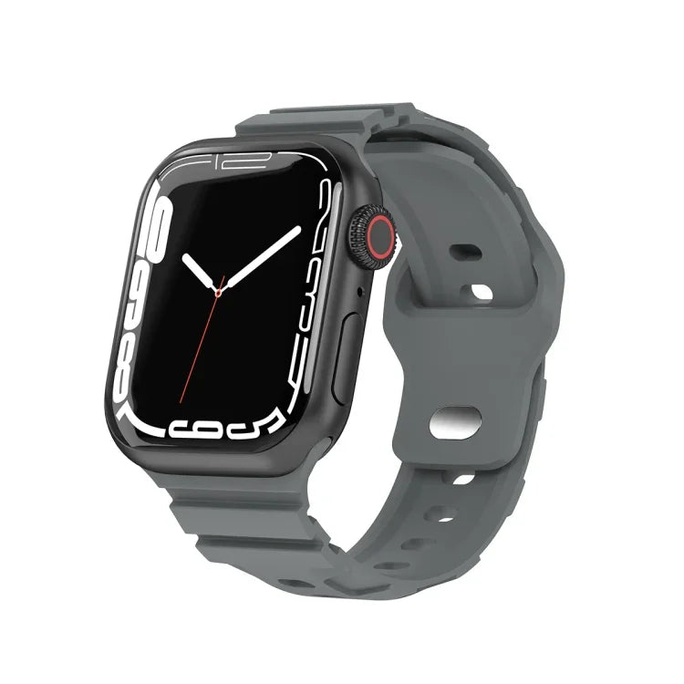สายรัดนาฬิกาซิลิโคนสำหรับกีฬา สำหรับ Apple Watch Series 8&7 41มม. สำหรับ Apple Watch Series 8&7 45มม.