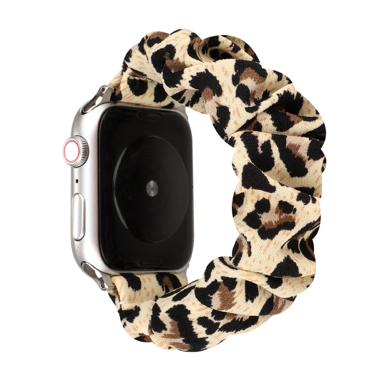 สายรัดนาฬิกาผ้าผสมแหวนผมสแตนเลสสตีล สำหรับ Apple Watch Series 8&7 ขนาด 41 มม. / SE 2&6&SE&5&4 ขนาด 40 มม. / 3&2&1 ขนาด 38 มม. สำหรับ Apple Watch Ultra ขนาด 49 มม. / Series 8&7 ขนาด 45 มม. / SE 2&6&SE&5&4 ขนาด 44 มม. / 3&2&1 ขนาด 42 มม.