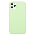 For iPhone 11 Solid Color Solid Silicone  Shockproof Case (Hibiscus Pink), For iPhone 11 Pro
