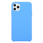 For iPhone 11 Solid Color Solid Silicone  Shockproof Case (Hibiscus Pink), For iPhone 11 Pro