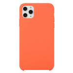 For iPhone 11 Solid Color Solid Silicone  Shockproof Case (Hibiscus Pink), For iPhone 11 Pro