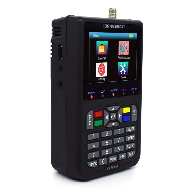 เครื่องวัดสัญญาณดาวเทียมดิจิทัล iBRAVEBOX V9 ปลั๊ก EU, AU, UK