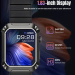 นาฬิกาอัจฉริยะ Rogbid Tank S2 หน้าจอ IPS 1.83 นิ้ว รองรับการโทรบลูทูธ / วัดความดันโลหิต / ติดตามการนอนหลับ, S2 (สีดำ)