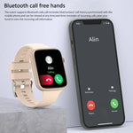 นาฬิกาอัจฉริยะสายซิลิโคน HT15 หน้าจอ 1.85 นิ้ว กันน้ำระดับ IP67 รองรับการโทรบลูทูธ / ติดตามการนอนหลับ