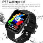 นาฬิกาอัจฉริยะสายซิลิโคน HT15 หน้าจอ 1.85 นิ้ว กันน้ำระดับ IP67 รองรับการโทรบลูทูธ / ติดตามการนอนหลับ
