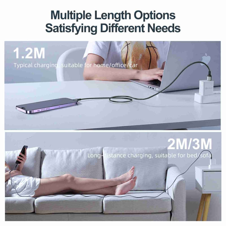 สายชาร์จเร็ว USB-A เป็น 8 Pin 2.4A รุ่น JOYROOM S-UL012A10 Extraordinary Series, 20W 8 Pin, ความยาว 1.2m