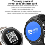 นาฬิกาอัจฉริยะสายเหล็กกันน้ำ BM01 หน้าจอ 1.45 นิ้ว รองรับการโทรบลูทูธ / NFC, สายเหล็ก (สีดำ), สายเหล็ก (สีเงิน)