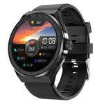 BM01 สายซิลิโคน 1.45 นิ้ว สมาร์ทวอทช์กันน้ำ IP68 รองรับการโทร Bluetooth / NFC, สายซิลิโคน (สีเงิน), สายซิลิโคน (สีดำ)