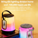 ลำโพงบลูทูธไร้สาย T&G TG376 พร้อมไฟ LED RGB หลายสีและซับวูฟเฟอร์ พกพาได้สำหรับใช้งานกลางแจ้ง