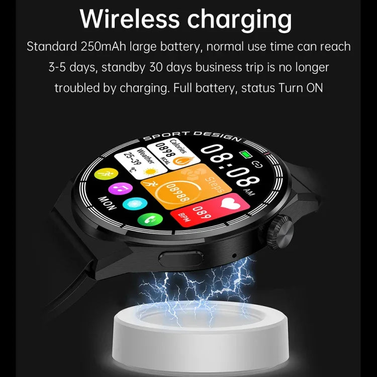HDT 3 Max สายซิลิโคน 1.6 นิ้ว สมาร์ทวอทช์กันน้ำ IP67 รองรับการโทร Bluetooth / NFC, สายซิลิโคน (สีดำ), สายซิลิโคน (สีเงิน)