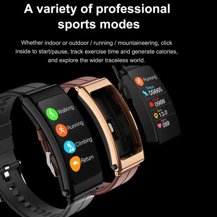 K13 สายซิลิโคน 1.14 นิ้ว สมาร์ทวอทช์ถอดหูฟังได้ รองรับการโทร Bluetooth, สายซิลิโคน (สีดำ), สายซิลิโคน (สีแดง), สายซิลิโคน (ดำเงิน)