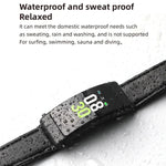 K50+ สายหนัง 0.96 นิ้ว สมาร์ทวอทช์ถอดหูฟังได้ กันน้ำ รองรับการโทร Bluetooth, สายหนัง (สีดำ)
