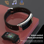 K50+ สายหนัง 0.96 นิ้ว สมาร์ทวอทช์ถอดหูฟังได้ กันน้ำ รองรับการโทร Bluetooth, สายหนัง (สีดำ)
