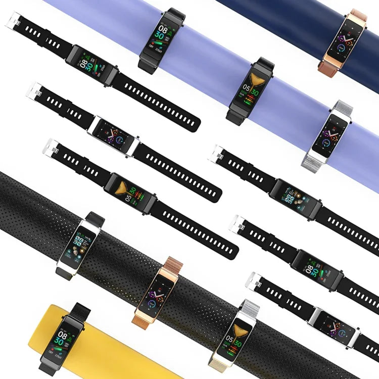 K50 สายซิลิโคน 1.08 นิ้ว สมาร์ทวอทช์ถอดหูฟังได้ กันน้ำ IP67 รองรับการโทร Bluetooth, สายซิลิโคน (สีดำ), สายซิลิโคน (ดำเงิน)