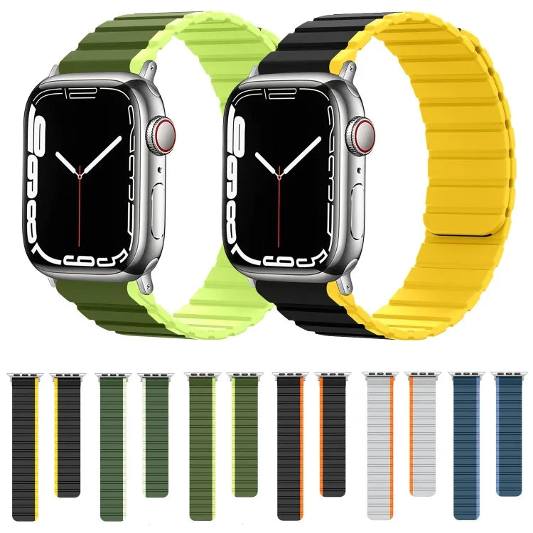 สายรัดนาฬิกาซิลิโคนแม่เหล็กอัจฉริยะ สำหรับ Apple Watch Series 8&7 41มม. สำหรับ Apple Watch Series 8&7 45มม.