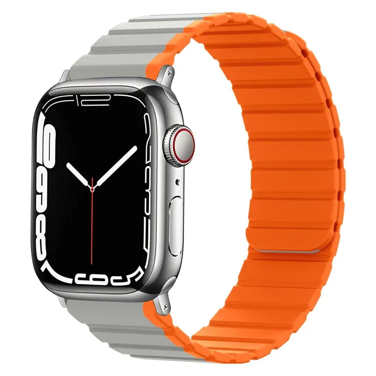 สายรัดนาฬิกาซิลิโคนแม่เหล็กอัจฉริยะ สำหรับ Apple Watch Series 8&7 41มม. สำหรับ Apple Watch Series 8&7 45มม.