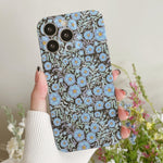 Water Sticker Flower Pattern PC Phone Case, For iPhone 14 Pro Max, For iPhone 14 Pro, For iPhone 14, For iPhone 14 Plus
