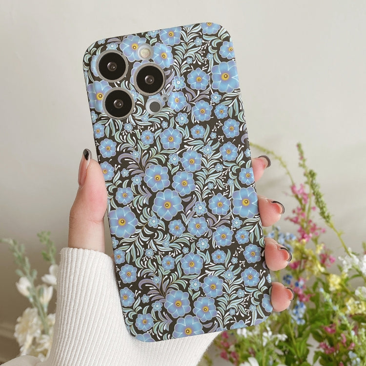 Water Sticker Flower Pattern PC Phone Case, For iPhone 14 Pro Max, For iPhone 14 Pro, For iPhone 14, For iPhone 14 Plus