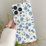 Water Sticker Flower Pattern PC Phone Case, For iPhone 14 Pro Max, For iPhone 14 Pro, For iPhone 14, For iPhone 14 Plus